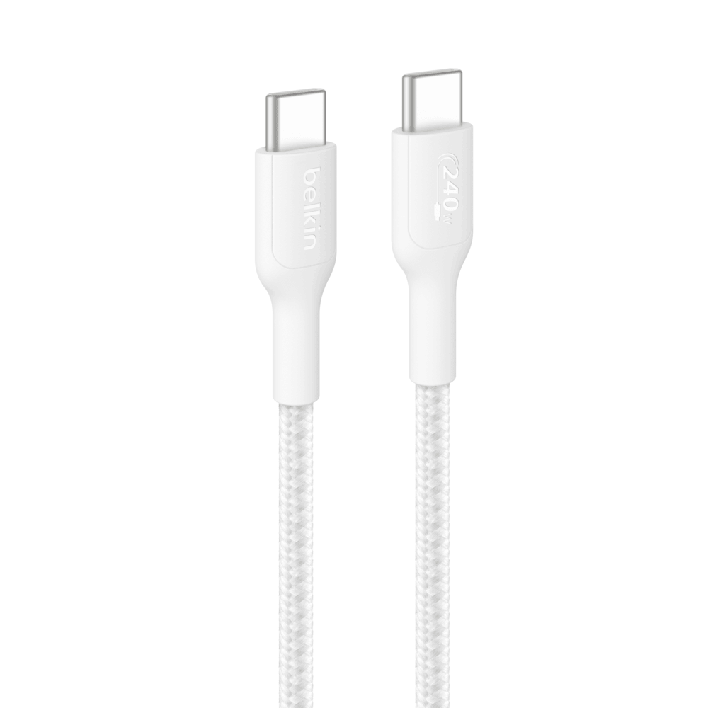สายชาร์จ BELKIN CAB025 USB-C TO USB-C (TYPE C) 240 วัตต์ 2 เมตร สีขาว